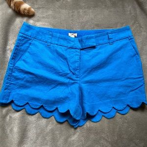 J Crew scallop hem shorts